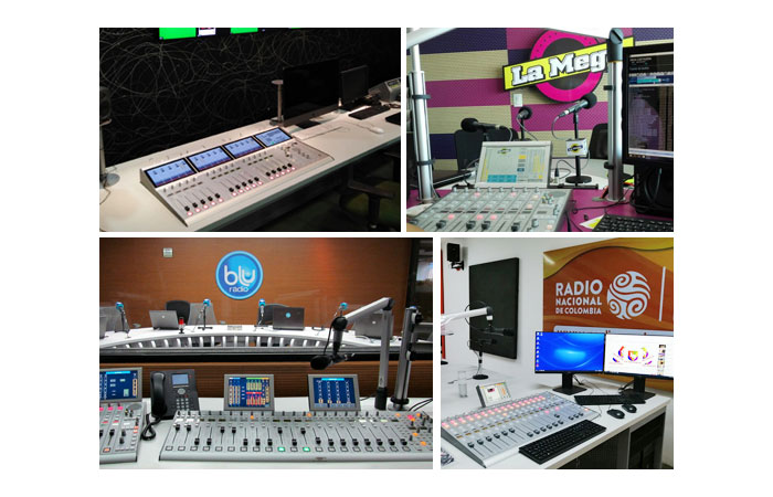 Ejemplos de emisoras de radio con consolas DHD